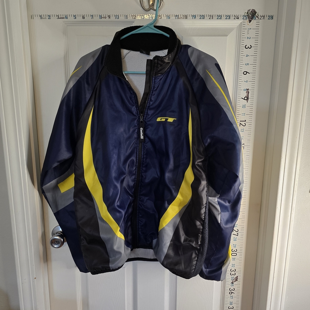 GT Navy Blue and Yellow Windbreaker Jacket
